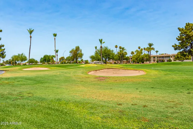 a view of a golf course