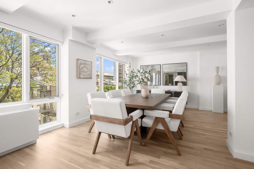 435 East 76th Street, Unit PHB Manhattan, NY 10021 - Photo 7 of 28 a view of a dining room with furniture and wooden floor