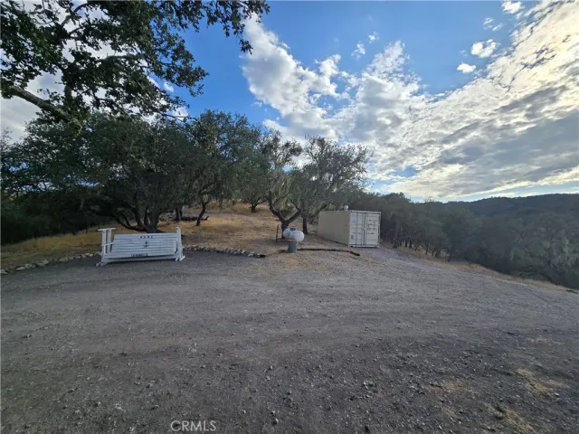 a view of backyard with green space