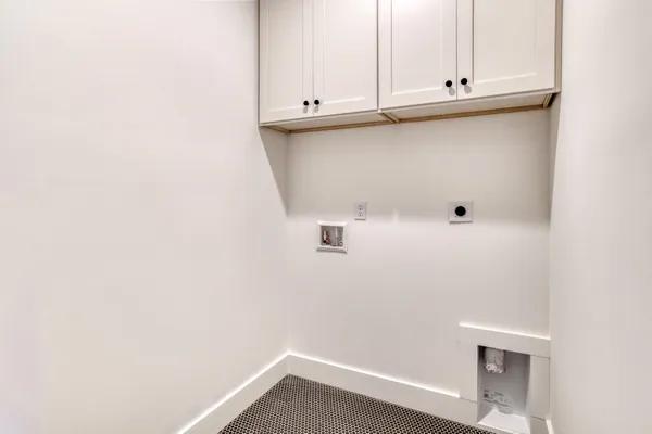 a close view of a refrigerator in kitchen