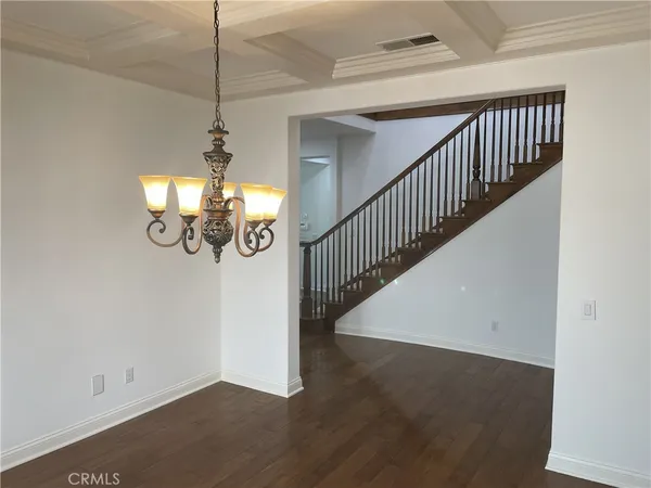 a view of a hallway with entryway
