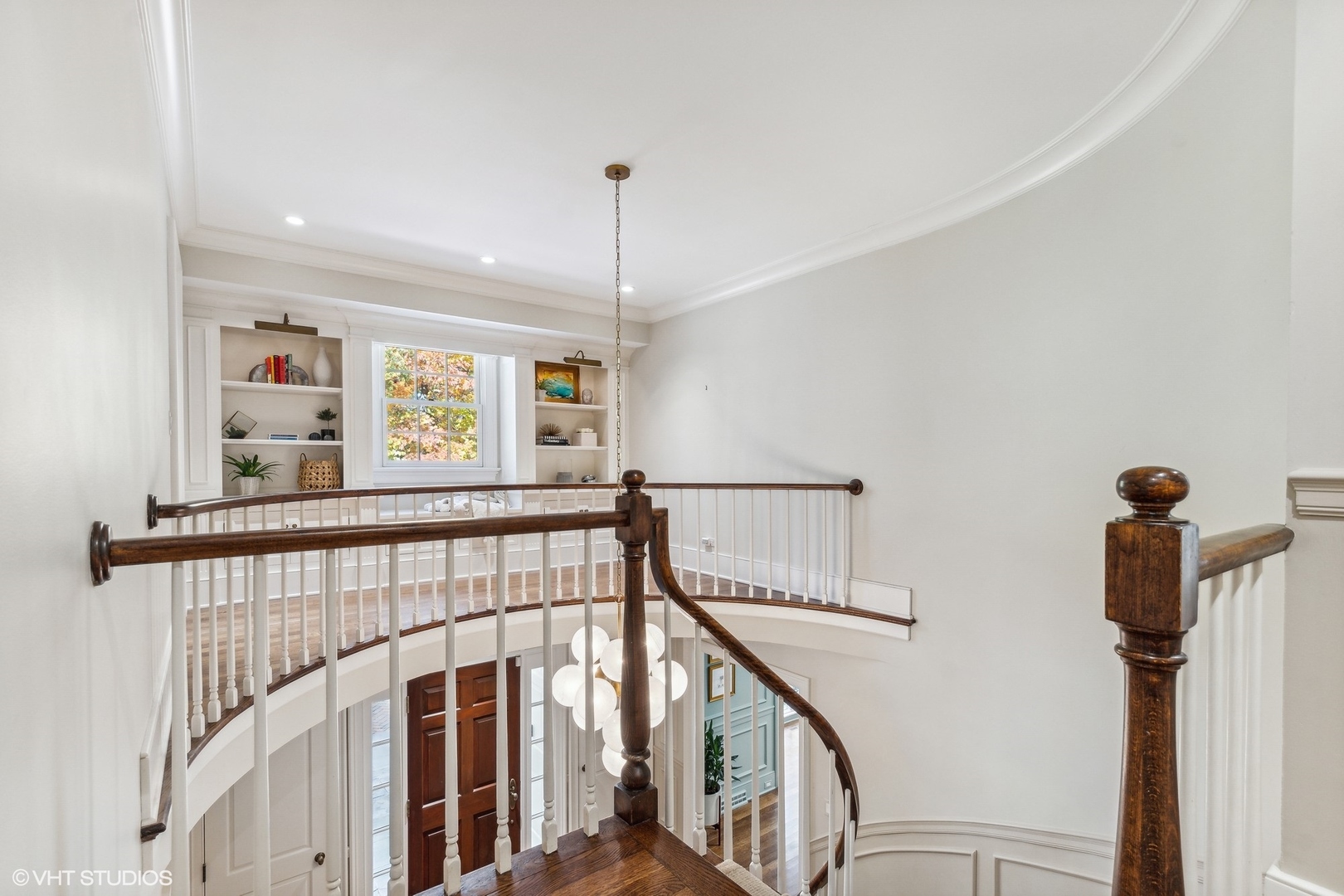 511 Cambridge Lane Lake Bluff, IL 60044 - Photo 28 of 58 a view of staircase with railing and white walls