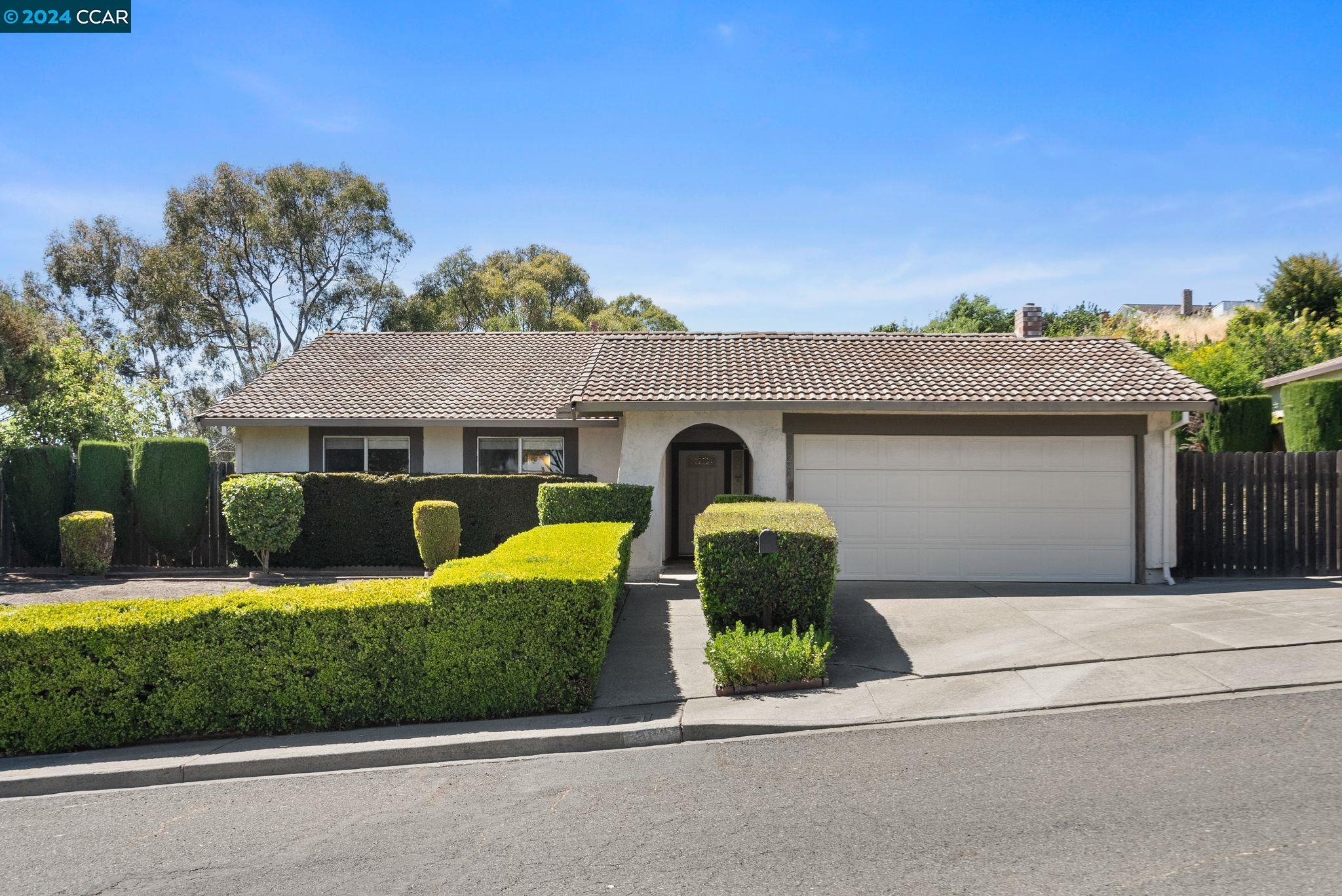 front view of house with a yard
