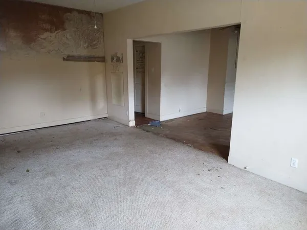 a view of an empty room