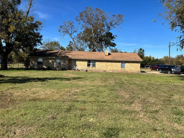 a view of a large garden with large tree