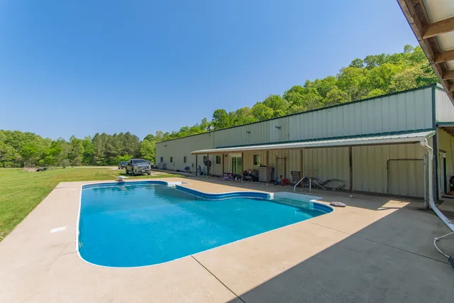 a view of parking garage with cars