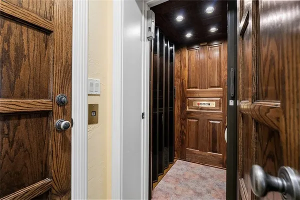 a view of elevator