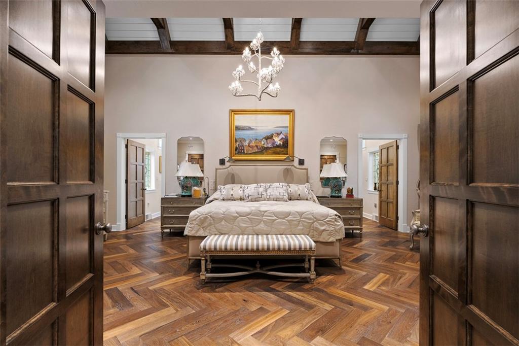 1909 Highgate Road Pittsburgh, PA 15241 - Photo 21 of 47 a bedroom with a bed and a chandelier