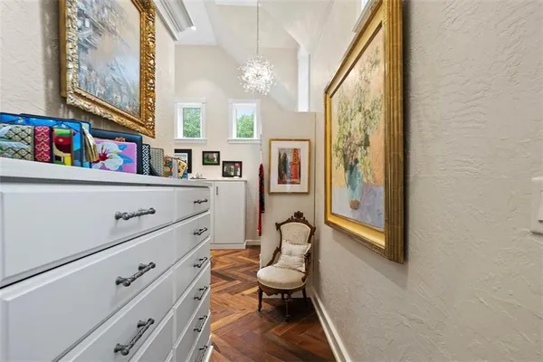 a room with storage and utility