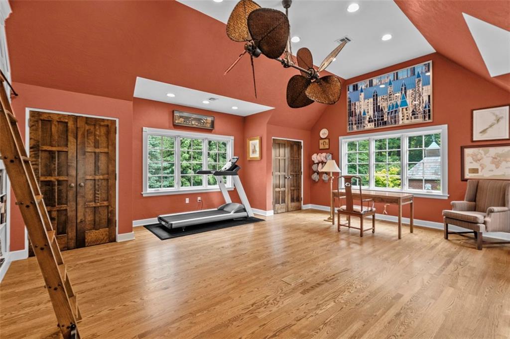 1909 Highgate Road Pittsburgh, PA 15241 - Photo 39 of 47 a living room with furniture pool table wooden floor and large windows