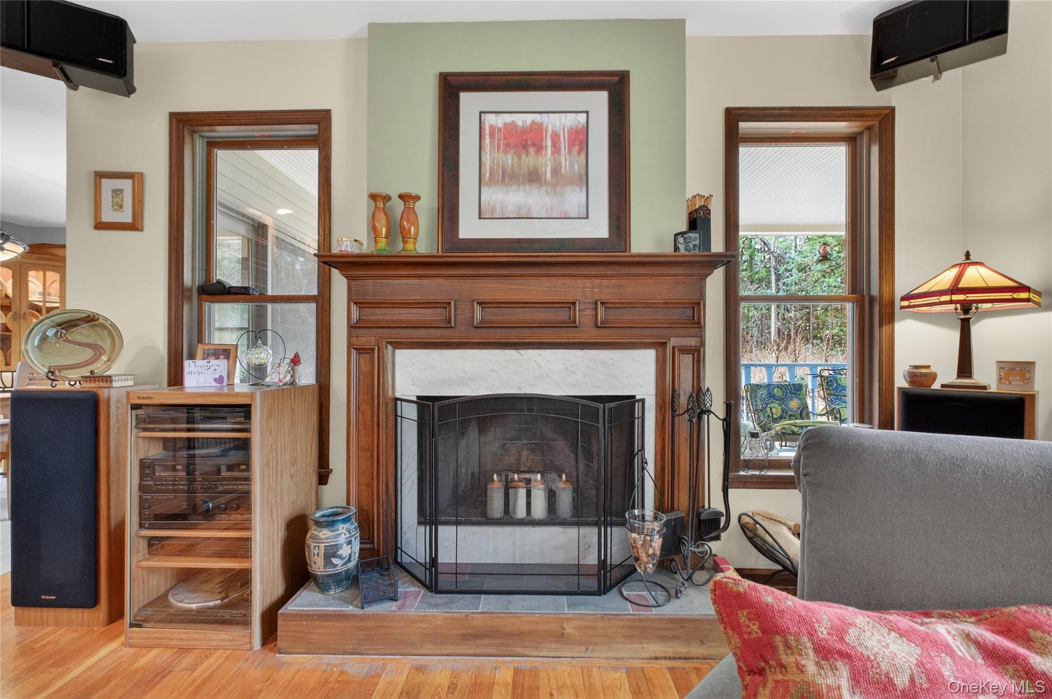 256 Overlook Road Poughkeepsie, NY 12603 - Photo 10 of 47 a living room with furniture and a fireplace