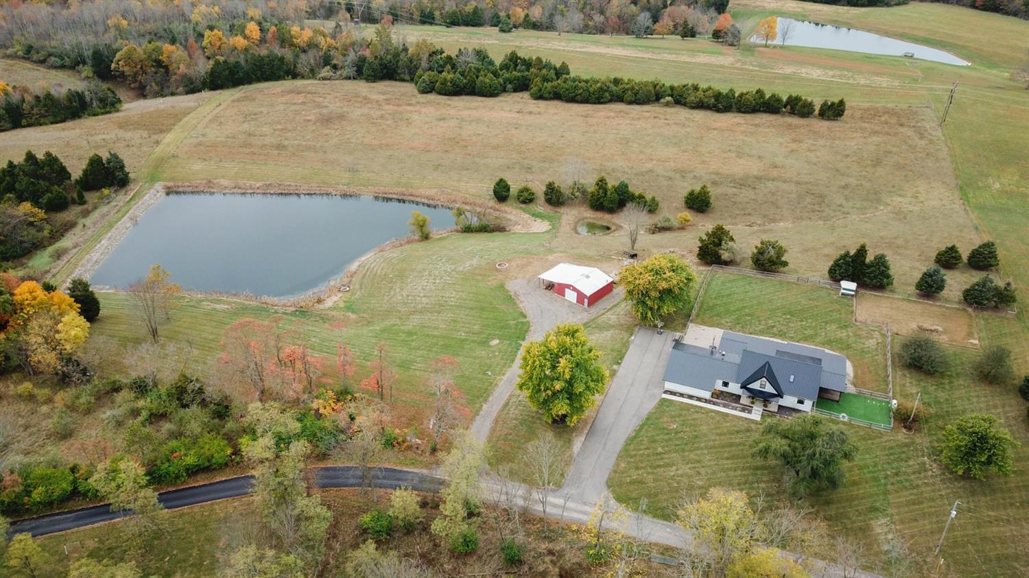 8305 Bocock Road Dillsboro, IN 47018 - Photo 38 of 80 Aerial shot of the Farm, additional acres not in photo.