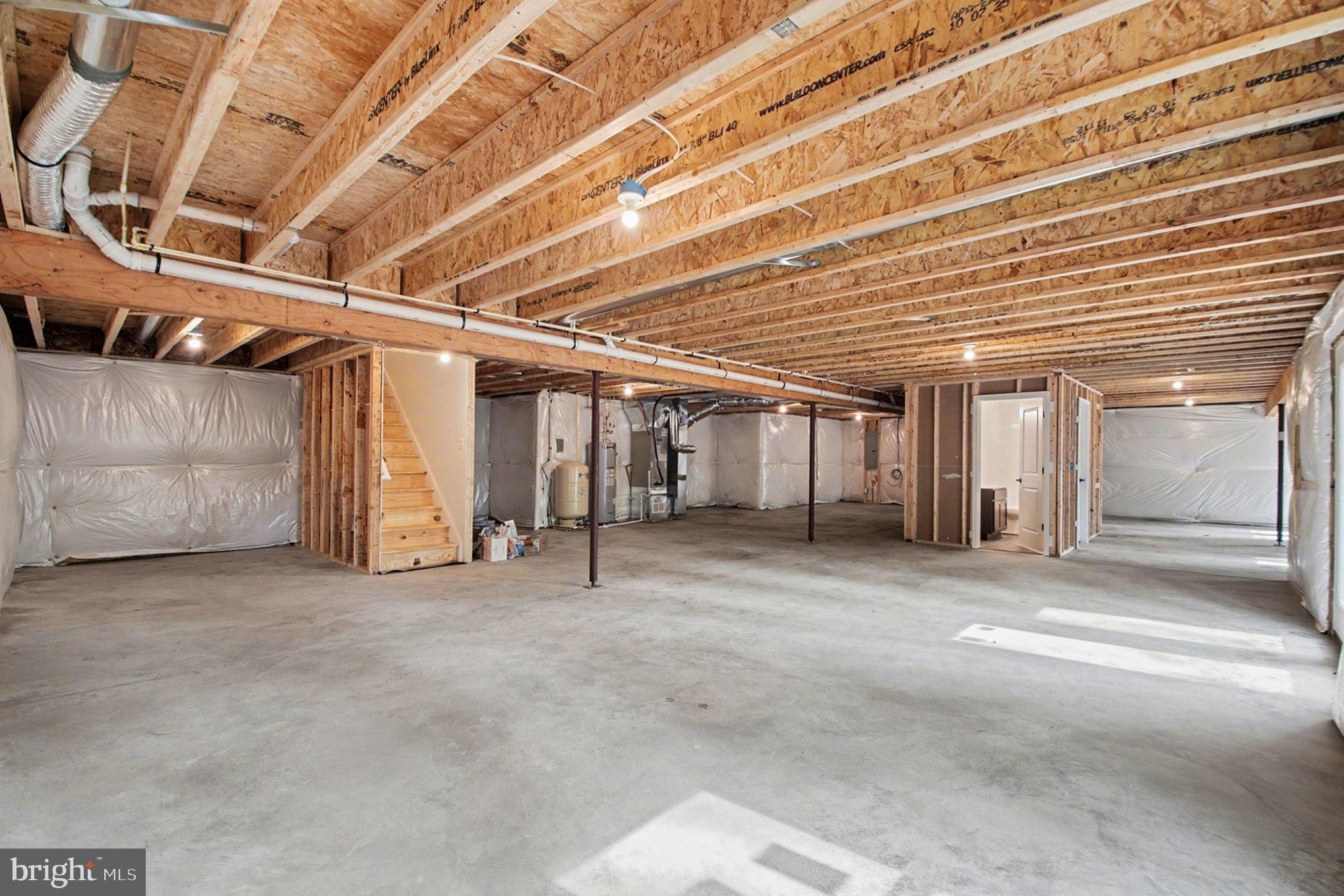7253 Blackwell Road Warrenton, VA 20187 - Photo 34 of 41 Spacious, unfinished basement ready for ideas.