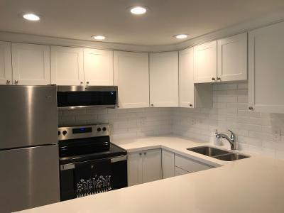517 Fanshaw M Boca Raton, FL 33434 - Photo 7 of 11 a kitchen with stainless steel appliances a refrigerator sink and cabinets