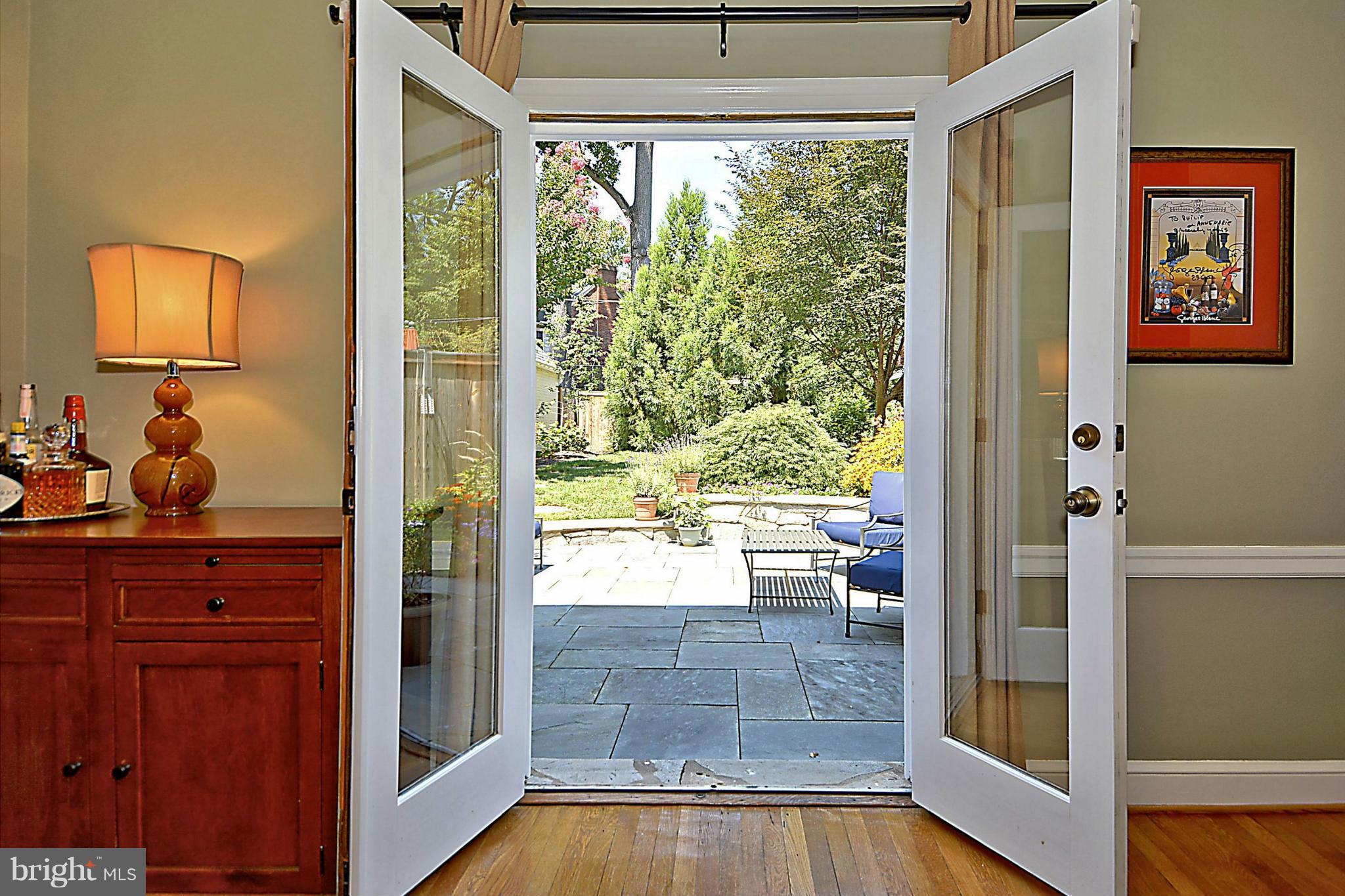 6428 Barnaby Street Northwest Washington, DC 20015 - Photo 10 of 30 French door to back garden