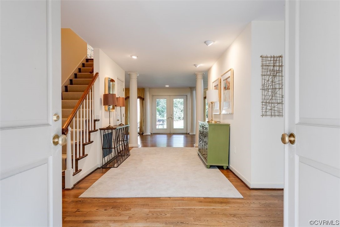 4600 Sulgrave Road Midlothian, VA 23114 - Photo 3 of 26 a view of an entryway with wooden floor and windows