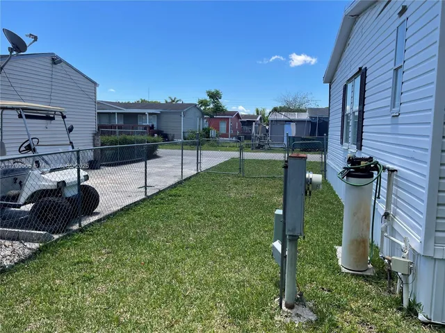 a garden view with a sitting space