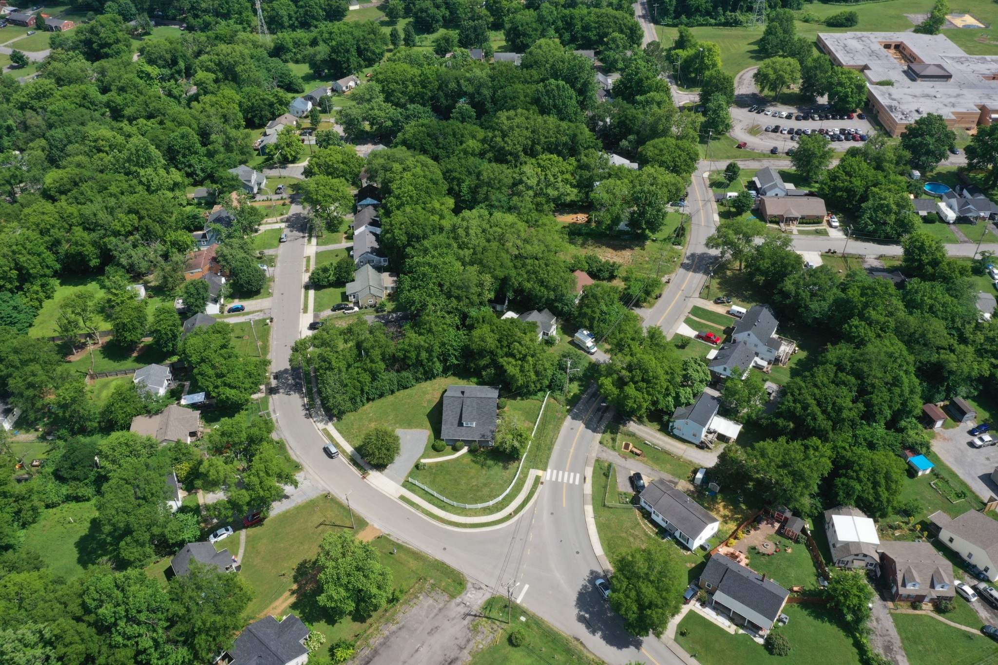 2009 Jones Circle Nashville, TN 37207 - Photo 18 of 18 an aerial view of a swimming pool and outdoor space