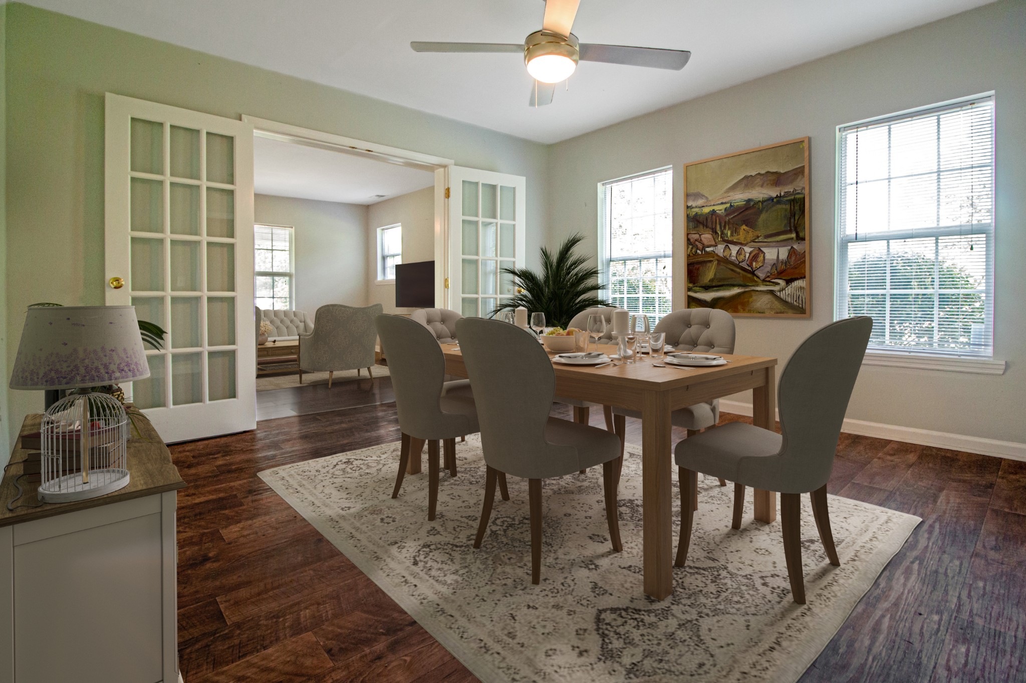 2009 Jones Circle Nashville, TN 37207 - Photo 4 of 18 a view of a dining room with furniture window and wooden floor