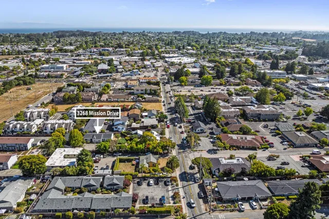 an aerial view of a city