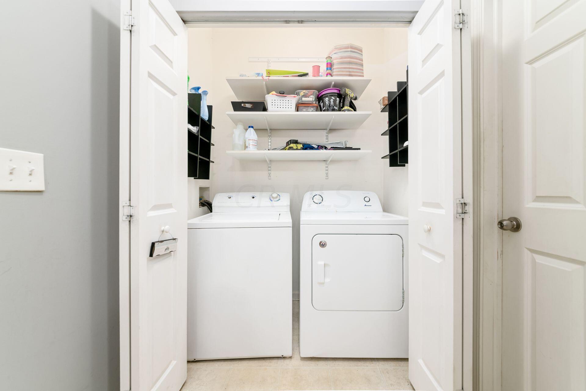 626 Herman Road, Unit 2904 Columbus, OH 43230 - Photo 11 of 25 Laundry with shelving.