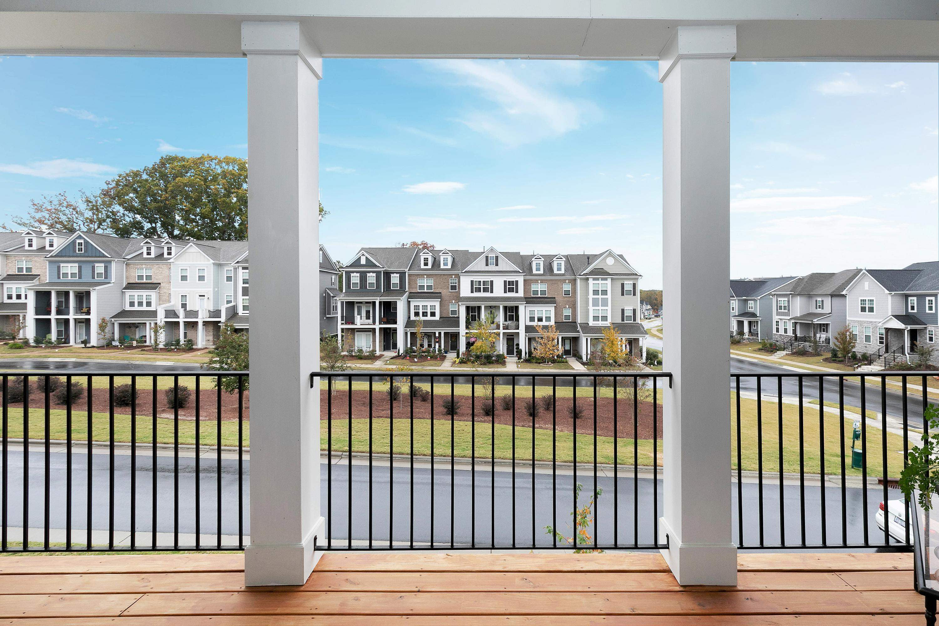 2905 Sunflower Road Apex, NC 27502 - Photo 18 of 20 Upper Level Deck/Covered Porch View
