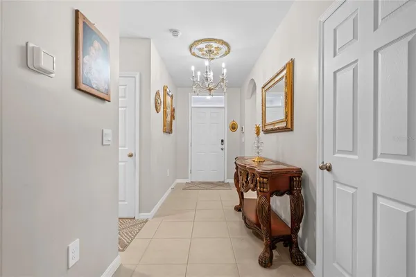 a room with furniture and screen