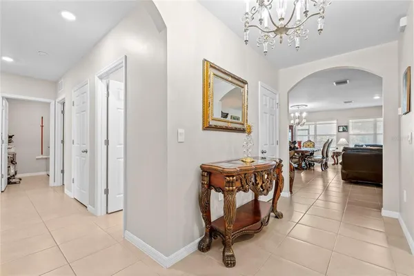 a view of a livingroom with furniture and a furniture