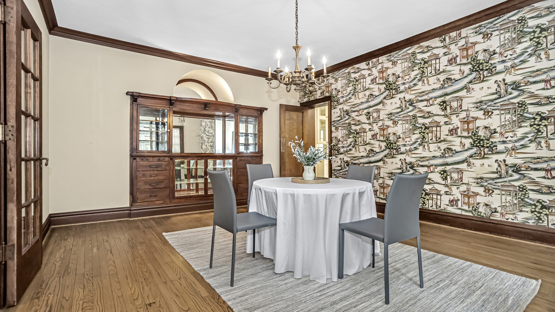 719 Milburn Street Evanston, IL 60201 - Photo 10 of 35 a view of a dining room with furniture window and wooden floor