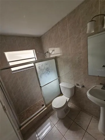 a bathroom with a toilet