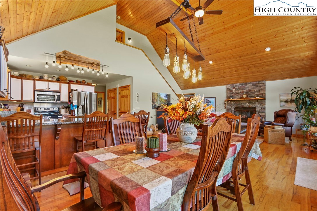195 Omerta Lane Boone, NC 28607 - Photo 22 of 50 a view of a dining room with furniture