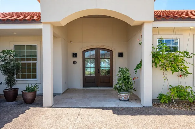 a front view of a house