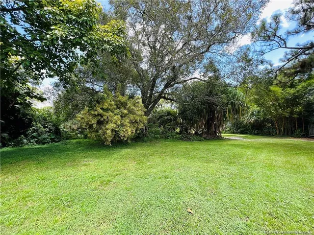 a view of a green yard