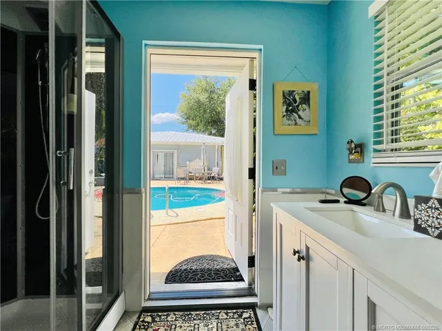 a bathroom with a sink and a bathtub