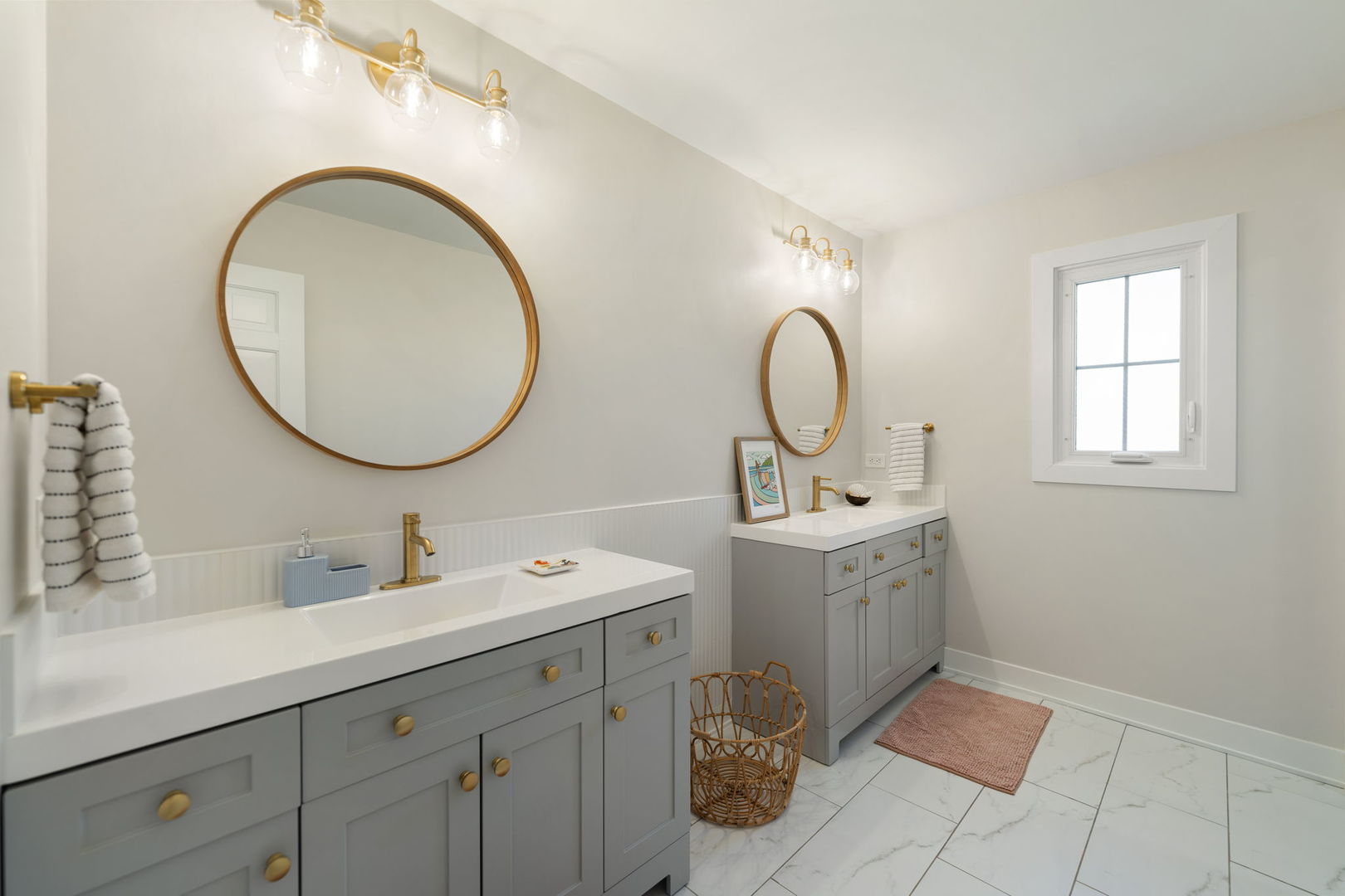 675 Cavalcade Circle Naperville, IL 60540 - Photo 41 of 58 a bathroom with a sink mirror and vanity