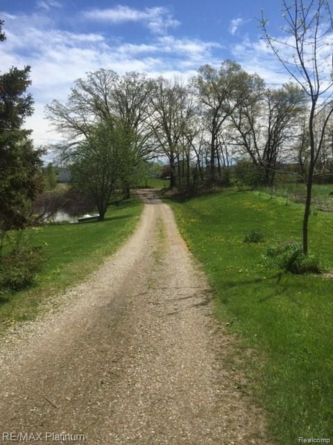 Driveway heading towards Hughes Road 