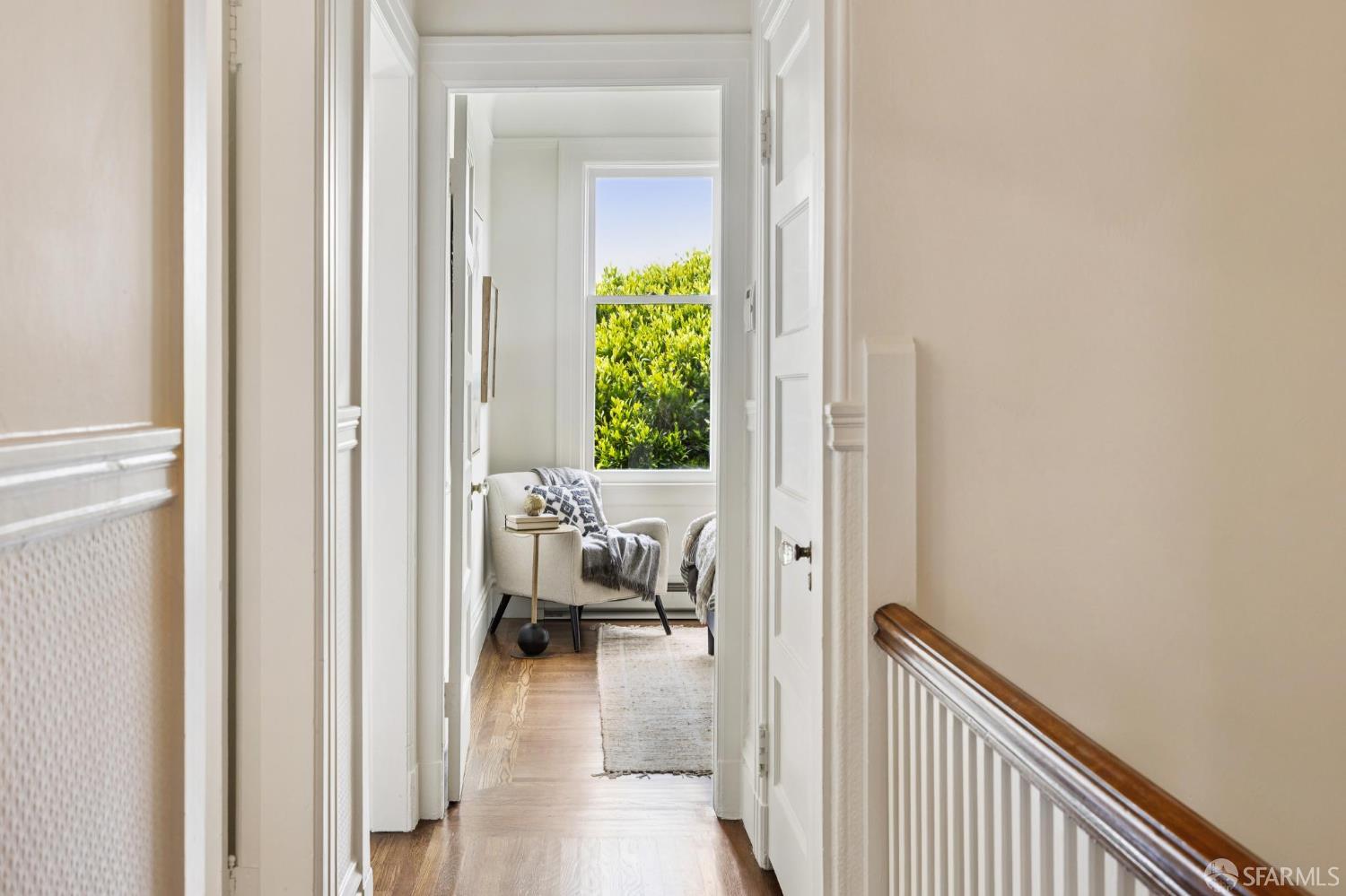 440 Laurel Street San Francisco, CA 94118 - Photo 16 of 24 a view of a bedroom from a hallway