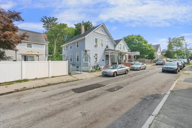 a car parked in front of house
