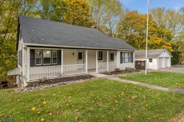 a house view with a garden space