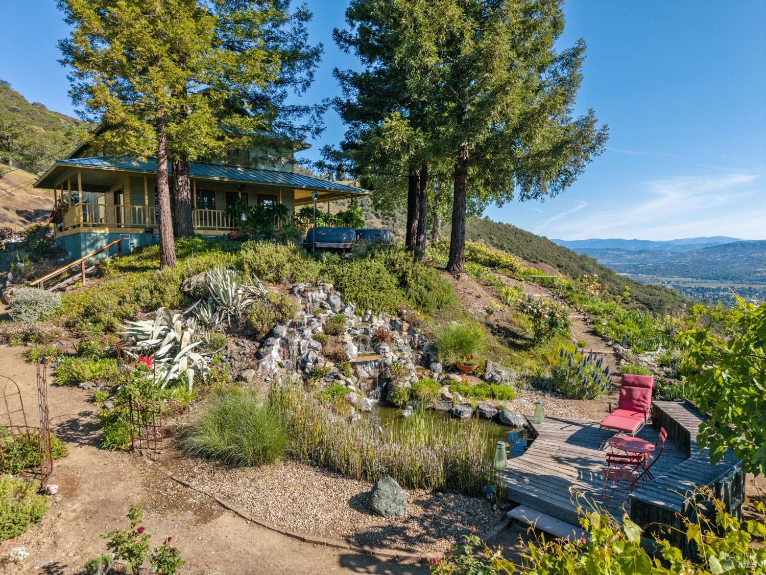 1455 Oak Knoll Road Ukiah, CA 95482 - Photo 30 of 54 Perhaps you pick some figs, cherries, grapes, apples, pears, lemons, or peaches from your fruit trees as your stroll to the serenity of the waterfall by your koi pond.