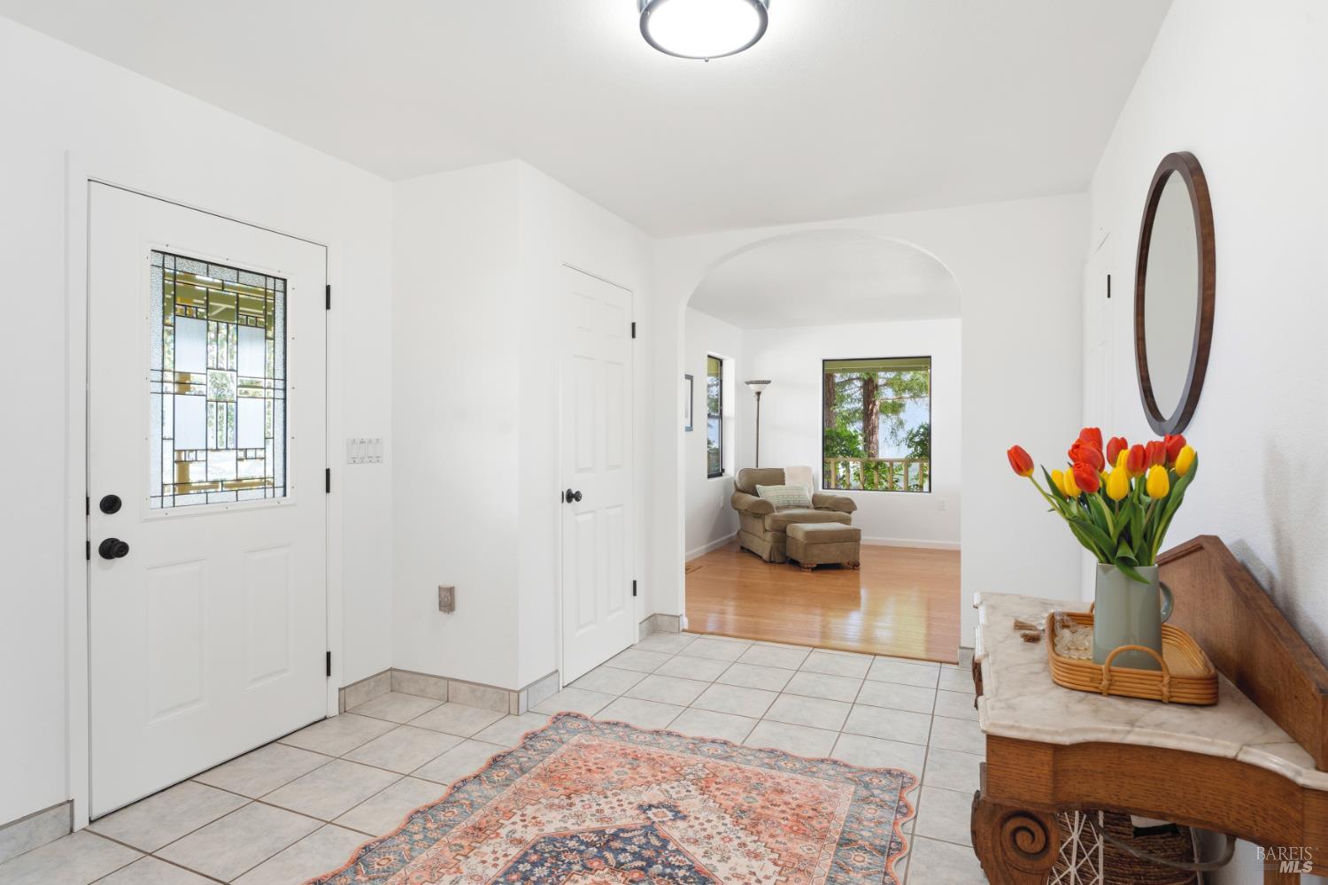 1455 Oak Knoll Road Ukiah, CA 95482 - Photo 6 of 54 Formal entry way with half bath and coat closets.