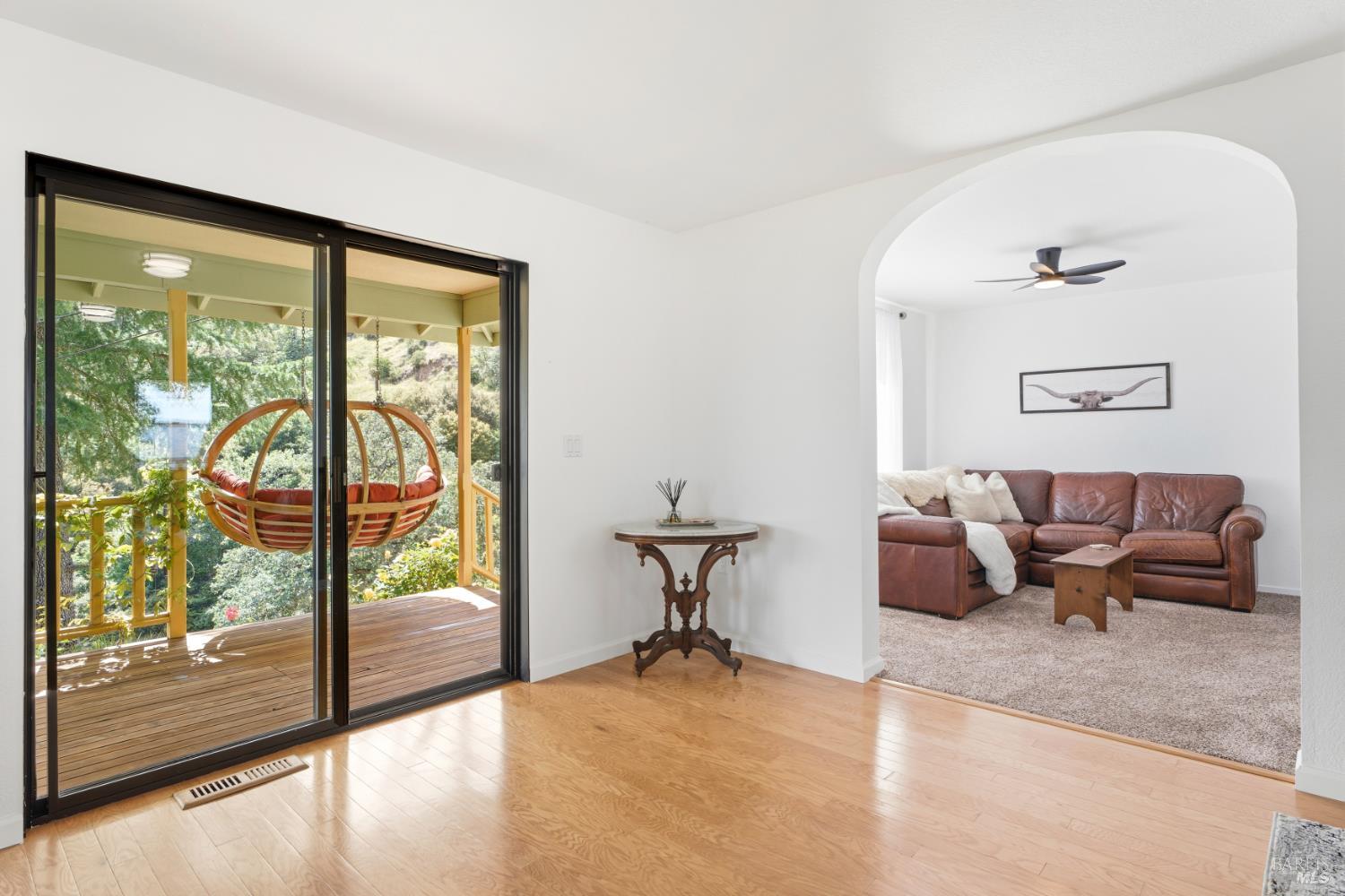 1455 Oak Knoll Road Ukiah, CA 95482 - Photo 9 of 54 Large slider allows access to the outdoor swing to watch the world go by.