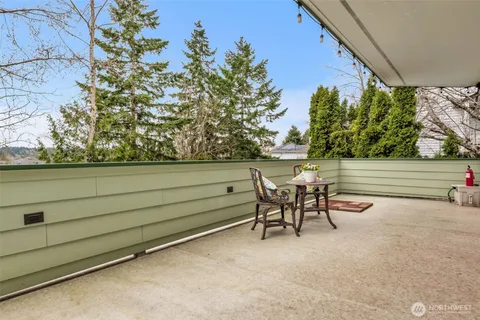 a view of outdoor space with seating area