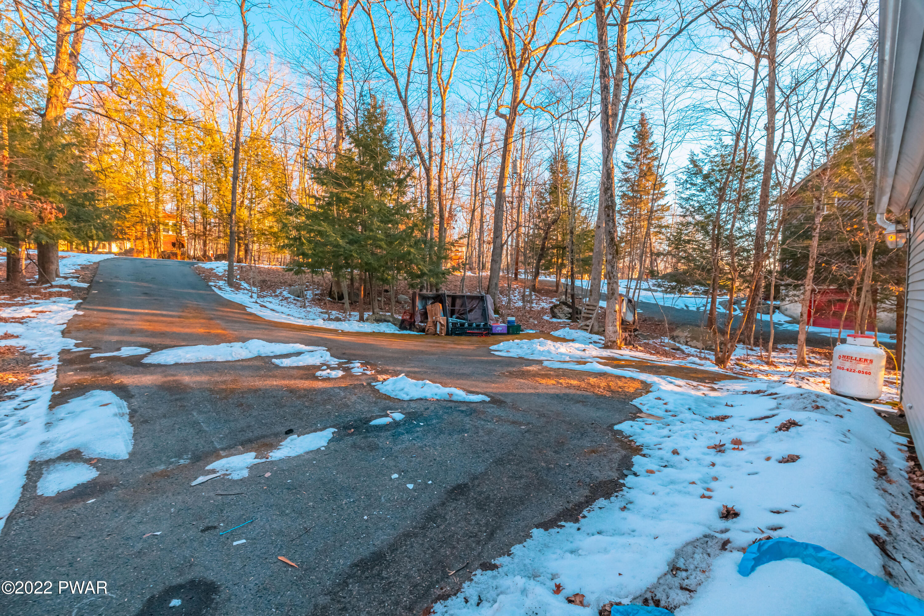 4141 Winchester Way Bushkill, PA 18324 - Photo 61 of 75 a view of road with large trees
