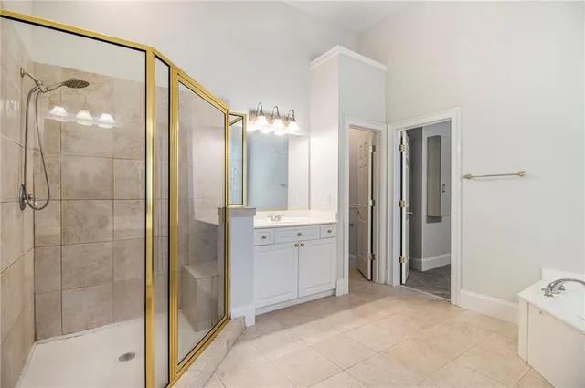 a view of a balcony with wooden floor