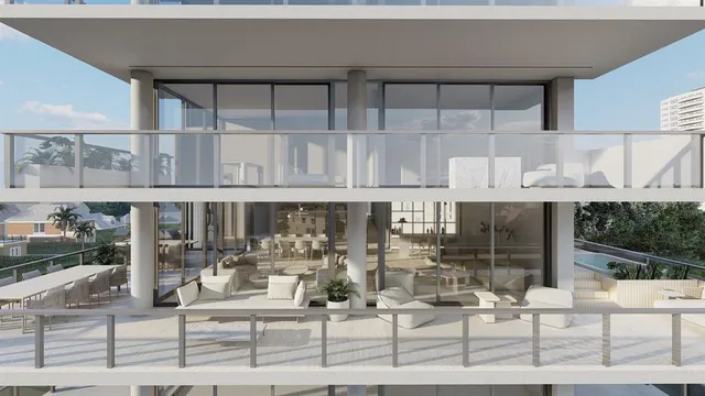 a outdoor living space with furniture