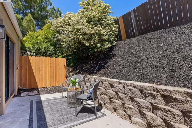 a view of outdoor space with seating area