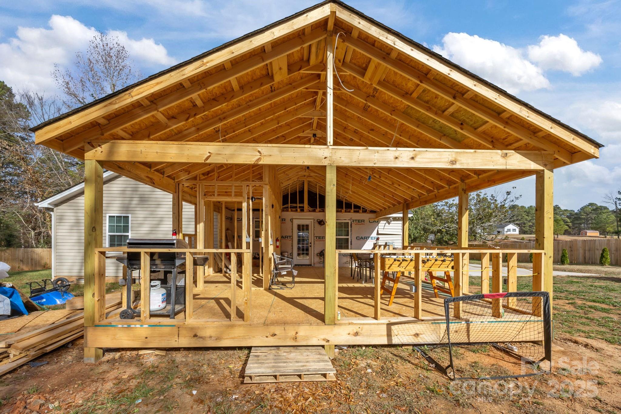 4255 Marshall Road Rock Hill, SC 29730 - Photo 32 of 43 a view of a house with wooden deck and floor