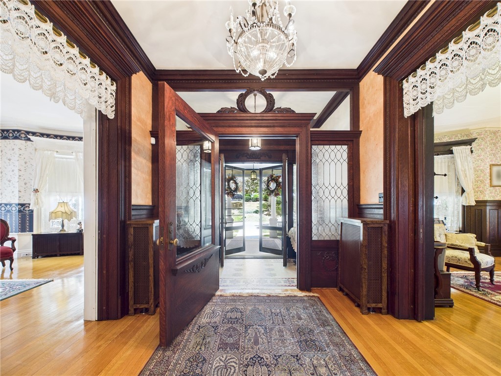 911 West Main Street Smethport, PA 16749 - Photo 6 of 50 Parlor hallway view of double doors made with Maho