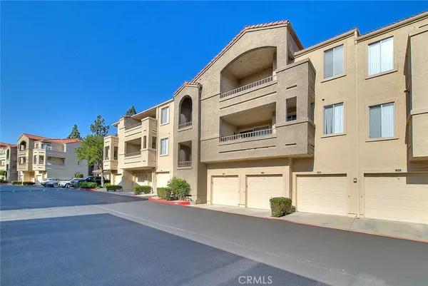 a view of a street with building
